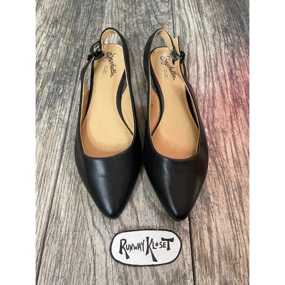 SEYCHELLES LEATHER SLING BACK SANDAL Women size 6 - Picture 7 of 13